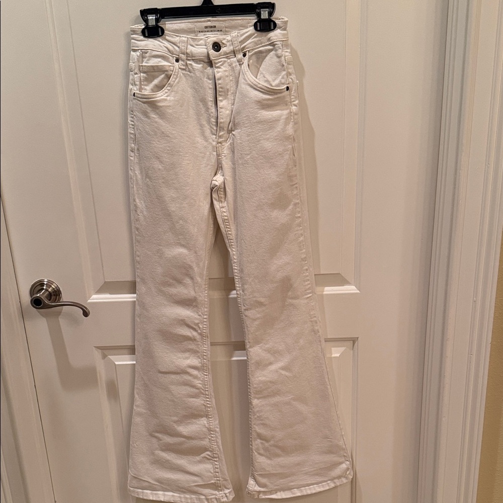 Cotton On Cream Flare Jeans